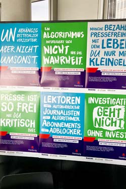 Hamburg zeigt Flagge f&uuml;r Pressefreiheit