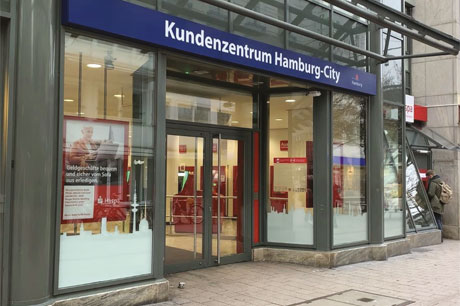 Seit Januar 2022 in der Spitalerstraße: Der Hamburg Service Standort City, Foto: (c) BWFGB