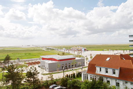 Blick von der Terrasse des VHSt-Ferien-Penthouses, Foto: Helge Rodewald