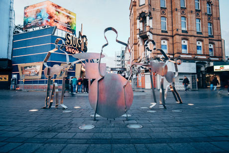 Der Beatles-Platz an der Großen Freiheit (Foto: Mediaserver Hamburg)