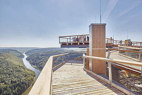 Der deutsche Baumwipfelpfad an der Saarschleife, Foto: (c) Lukas Huneke (TZS)