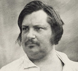 Ausschnitt einer Daguerreotypie Balzacs von Louis- Auguste Bisson (1814 - 1876)
