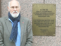 Gewerkschafter und Antifaschist: Gedenktafel am Besenbinderhof