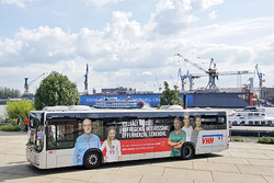Der HVV schränkt sein Angebot trotz weniger Fahrgäste nicht ein. Foto: © Verkehrsbetriebe Hamburg-Holstein GmbH (VHH) Der HVV schränkt sein Angebot trotz weniger Fahrgäste nicht ein. Foto: © Verkehrsbetriebe Hamburg-Holstein GmbH (VHH)