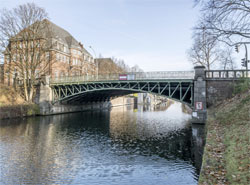 Die Wartenaubrücke am Eilbekkanal, Foto: © LSBG Die Wartenaubrücke am Eilbekkanal, Foto: © LSBG