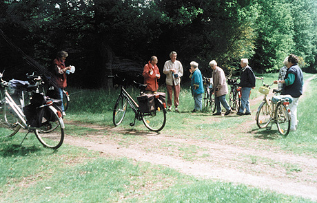 Mit der Radlergruppe unterwegs